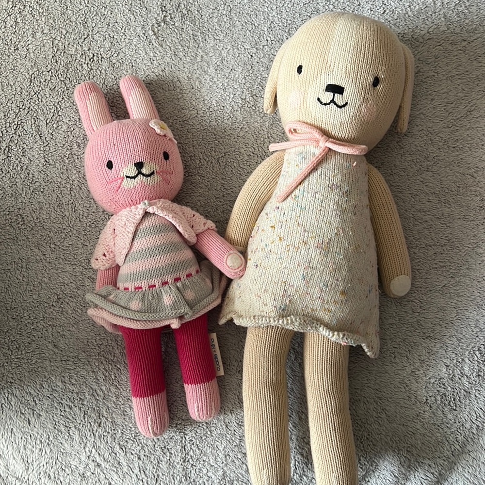 Cuddle and Kind - Mia the Dog & Chloe the Bunny